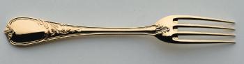 Dinner knife in gilded silver plated - Ercuis